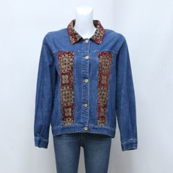 CR-142 Reworked Tapestry Patch Denim Jacket