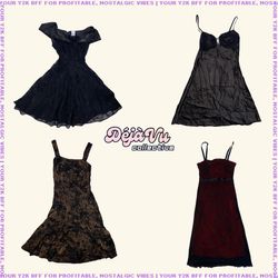 Y2K Romantic Goth Girl Mini Dress Mix (DVC#43)