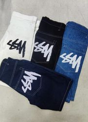 CR-144 Reworked Style Men's Stussy Printed Shorts