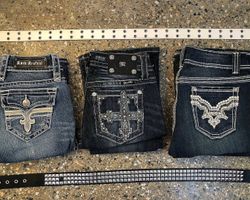 Miss Me Style Jeans Flare Embroidery