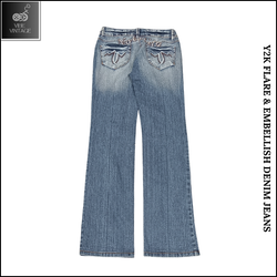 Y2K FLARE & EMBELLISH DENIM JEANS (BUNDLE 3)