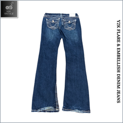 Y2K FLARE & EMBELLISH DENIM JEAN (BUNDLE 13)