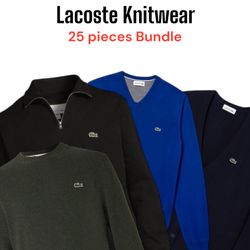 Pacchetto di maglieria Lacoste da 25 pezzi