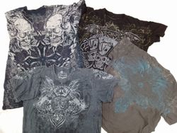 CR-4453 Vintage Printed Skull T-Shirts