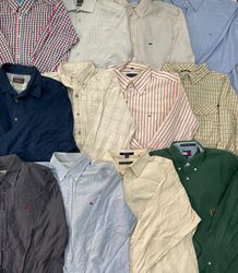 Branded Button-Up Shirts - 15 Pieces