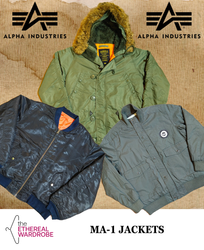 MA-1 Military Style Jackets Including Alpha Indust..