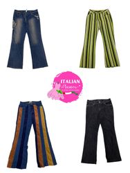 Y2k unique flared denim jeans