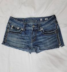 Reworked Miss Me Rock Revival Shorts