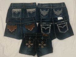 IQ0182 Pantaloncini Mini Stile Y2k Retro - 10 Pezz..