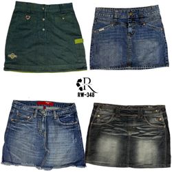 Jupes mini en denim de l'ère Cyber Girl Y2K (RW-34..