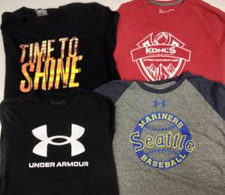 ZH0173 アンダーアーマー プリントTシャツ - 10枚