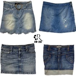 Jupes en denim mini de l'ère Y2K Britney (RW-350)