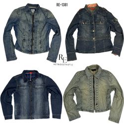 Y2K IT Girl Einzigartige Jeansjacken (RE-1381)