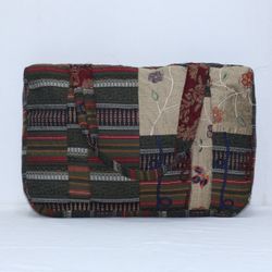 CR-161 Reworked Indiana Print Patchwork Bag