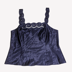 SAY#191 Y2K Slip Tops – Estética Sedosa dos Anos 2..