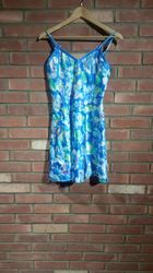 Vestido slip impresso