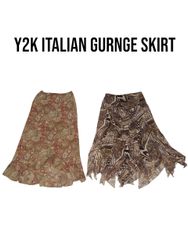 Y2k itlian gurnge skirts