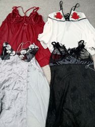 HD1006 Conjuntos de Lingerie Romântica Y2K para Mu..