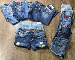 Miss Me, Rock Revival and True Religion Shorts and..