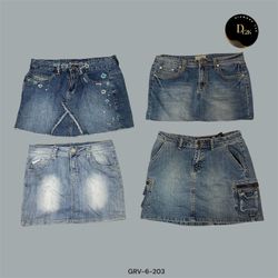 Y2K Denim Midi Skirt | Retro Chic Revival  (GRV-6-..