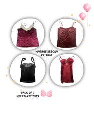 Y2k era Velvet Tops (VR-0049)