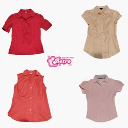 Y2K Short Sleeves Office Core Shirts (RP-06)