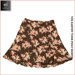 Y2K EARTHY TON POLY SKIRTS