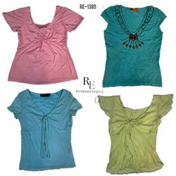 Y2K Soft Girl Sleeveless Tops (RE-1385)