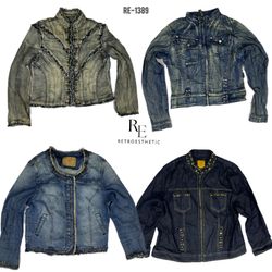 Y2K IT Girl Denim Jackets (RE-1389)