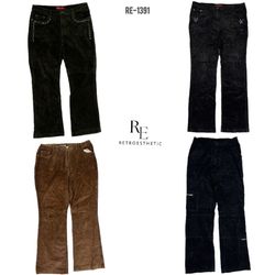 Y2K Corduroy Flared Pants (RE-1391)