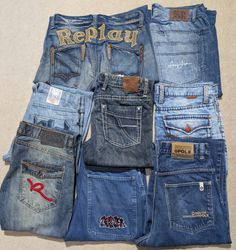 Men Y2K Hiphop jeans