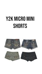 Y2k micro mini shorts