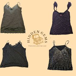 Y2K beaded cami tops(HG-008)