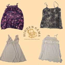 Y2k mixed mesh tops(HG-016)