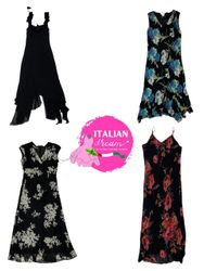Y2k unique Floral gala poly dresses