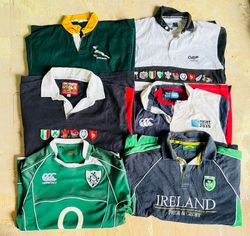 Mix vintage club rugby shirts bundle 22