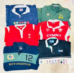 Mix vintage club rugby shirts bundle 23