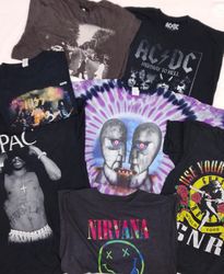 ZH0212 Vintage Music T-shirts - 20 Pcs