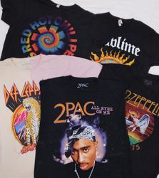 ZH0216 Vintage Music T-shirts - 20 Pcs