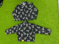 Rework-Stil bedruckte Stussy Detroit-Jacken
