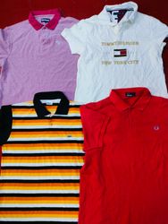 Men Collar 3 Button Brand T-shirts