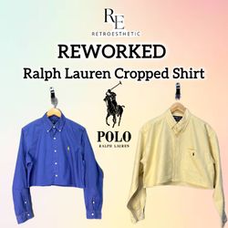 Upcycle Ralph Lauren Cropped Shirt
