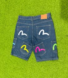Rework-Stil Evisu Denim-Shorts