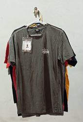 CR-176 Reworked Style Unisex Printed Stussy T-Shir..