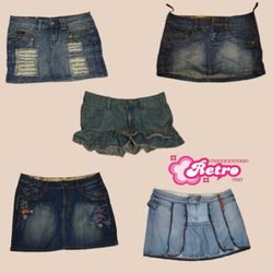 Y2K Bestseller Denim Mini Skirts