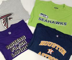 ZH0225 NFL/NBA/NHL Mix T-shirts Bundle - 25 Pcs