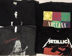 ZH0232 Vintage Music T-shirts - 15 Pcs
