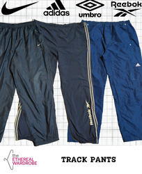 Pantaloni da ginnastica di marca tra cui Nike, Adi..