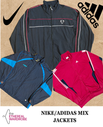 Giacche di marca comprese Nike, Adidas, Umbro, Ree..
