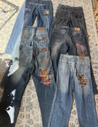 Embroidery Japanes  Jeans  Unbranded